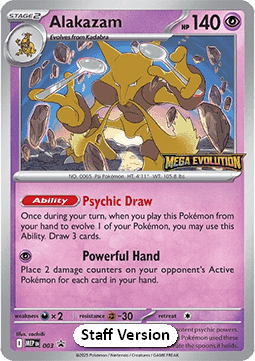 Alakazam - MEP Black Star Promos (Promo) [MEP-003]