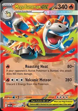 Mega Camerupt ex - Megaevoluzione (Double Rare) [MEG-022]