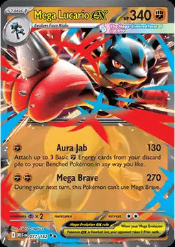 Mega Lucario ex - Megaevoluzione (Double Rare) [MEG-077]