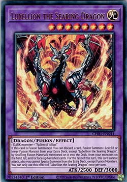 Lubellion il Drago Ardente - THE CHRONICLES DECK: The Fallen & The Virtuous (All-Foil Edition) (Ultra Rare) [CH01-044]