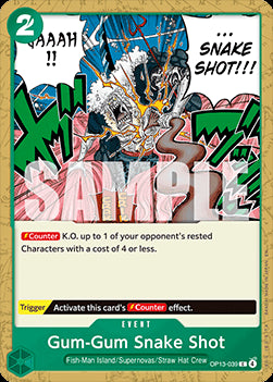 Gum-Gum Snake Shot (OP13-039) - Carrying on his Will (Common) [OP13-039]