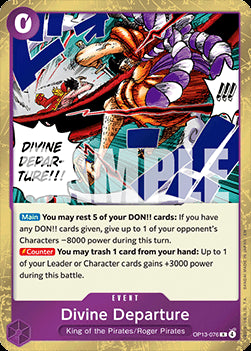 Divine Departure (OP13-076) - Carrying on his Will (Rare) [OP13-076]