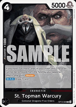 St. Topman Warcury (OP13-089) - Carrying on his Will (Rare) [OP13-089]