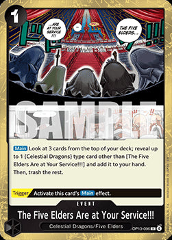 The Five Elders Are at Your Service!!! (OP13-096) - Carrying on his Will (Rare) [OP13-096]