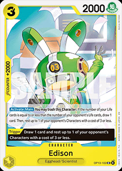 Edison (OP13-102) - Carrying on his Will (Uncommon) [OP13-102]