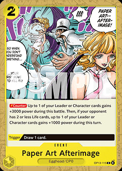 Paper Art Afterimage (OP13-115) - Carrying on his Will (Common) [OP13-115]