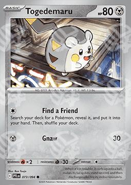 Togedemaru - Fiamme Spettrali (Common) [PFL-073]