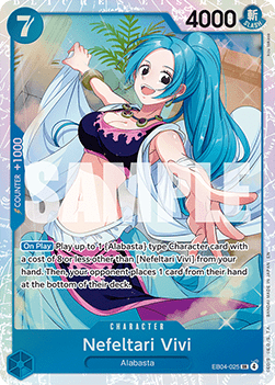 Nefeltari Vivi (EB04-025) - The Azure Sea's Seven (Super Rare) [OP14-EB04-025]