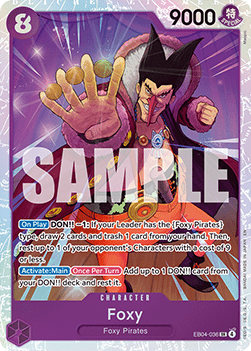 Foxy (EB04-036) - The Azure Sea's Seven (Super Rare) [OP14-EB04-036]