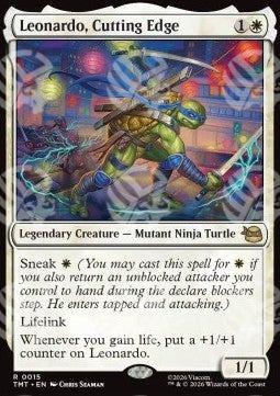 Leonardo, Cutting Edge - Teenage Mutant Ninja Turtles (Rare) [TMT-15]