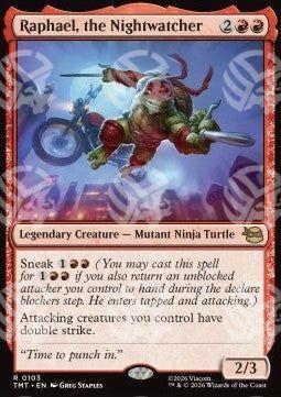 Raphael, the Nightwatcher - Teenage Mutant Ninja Turtles (Rare) [TMT-103]