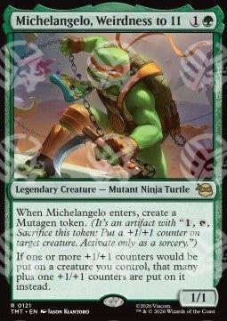 Michelangelo, Weirdness to 11 - Teenage Mutant Ninja Turtles (Rare) [TMT-121]