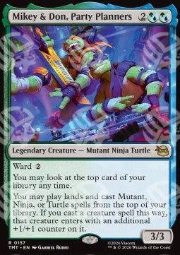 Mikey & Don, Party Planners - Teenage Mutant Ninja Turtles (Rare) [TMT-157]