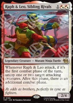 Raph & Leo, Sibling Rivals - Teenage Mutant Ninja Turtles (Rare) [TMT-166]
