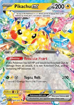 Pikachu ex - Ascesa Eroica (Double Rare) [ASC-057]