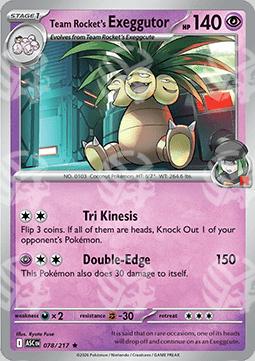 Exeggutor del Team Rocket - Ascesa Eroica (Rare) [ASC-078]