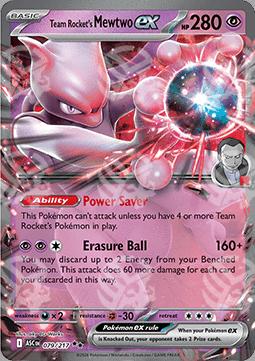 Mewtwo ex del Team Rocket - Ascesa Eroica (Double Rare) [ASC-079]