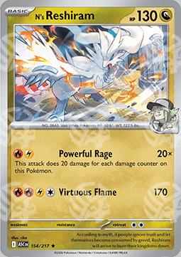 Reshiram di N - Ascesa Eroica (Rare) [ASC-154]