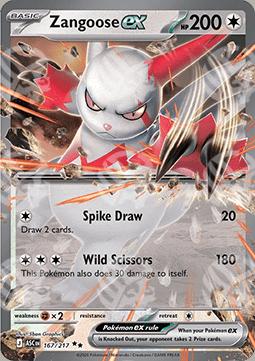 Zangoose ex - Ascesa Eroica (Double Rare) [ASC-167]