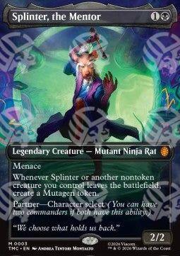 Splinter, the Mentor - Commander: Teenage Mutant Ninja Turtles (Mythic) [TMC-3]