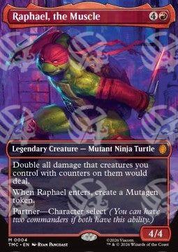 Raphael, the Muscle - Commander: Teenage Mutant Ninja Turtles (Mythic) [TMC-4]