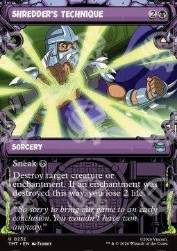 Shredder's Technique - Teenage Mutant Ninja Turtles: Extras (Uncommon) [XTMT-232]