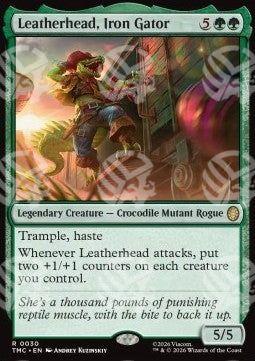 Leatherhead, Iron Gator - Commander: Teenage Mutant Ninja Turtles (Rare) [TMC-30]