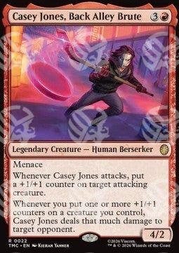 Casey Jones, Back Alley Brute - Commander: Teenage Mutant Ninja Turtles (Rare) [TMC-22]