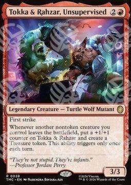 Tokka & Rahzar, Unsupervised - Commander: Teenage Mutant Ninja Turtles (Rare) [TMC-28]