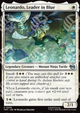 Leonardo, Leader in Blue - Teenage Mutant Ninja Turtles (Uncommon) [TMT-16]