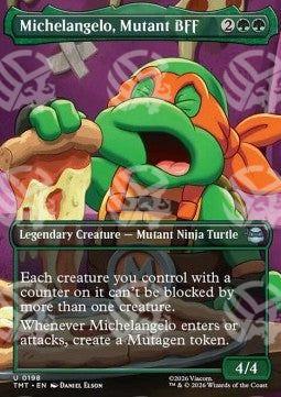 Michelangelo, Mutant BFF - Teenage Mutant Ninja Turtles: Extras (Uncommon) [XTMT-198]