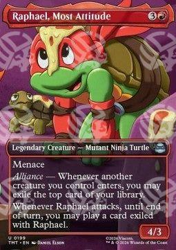 Raphael, Most Attitude - Teenage Mutant Ninja Turtles: Extras (Uncommon) [XTMT-199]