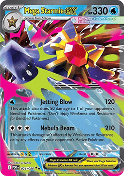 Mega Starmie ex - Equilibrio Perfetto (Double Rare) [POR-021]