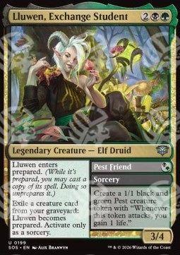 Lluwen, Exchange Student // Pest Friend - I Segreti di Strixhaven (Uncommon) [SOS-199]