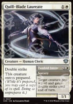Quill-Blade Laureate // Twofold Intent - I Segreti di Strixhaven (Uncommon) [SOS-27]