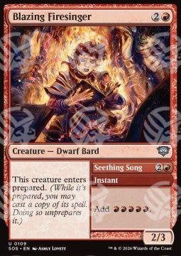 Blazing Firesinger // Seething Song - I Segreti di Strixhaven (Uncommon) [SOS-109]