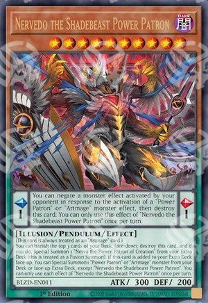 Nervedo l'Ombrabestia Patrono Potente - Blazing Dominion (Ultra Rare) [BLZD-011]