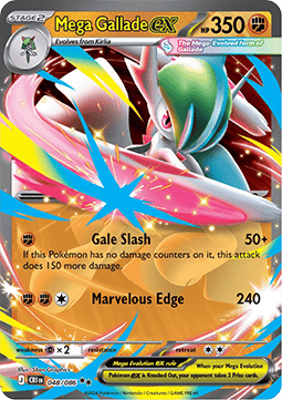 Mega Gallade ex - Caos Nascente (Double Rare) [CRI-048]