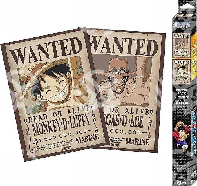 Poster One Piece Luffy e Ace - Warcard
