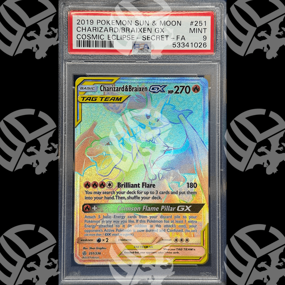 Charizard & Brixen Gx Eclissi Cosmica - 251 - PSA 9 - Warcard