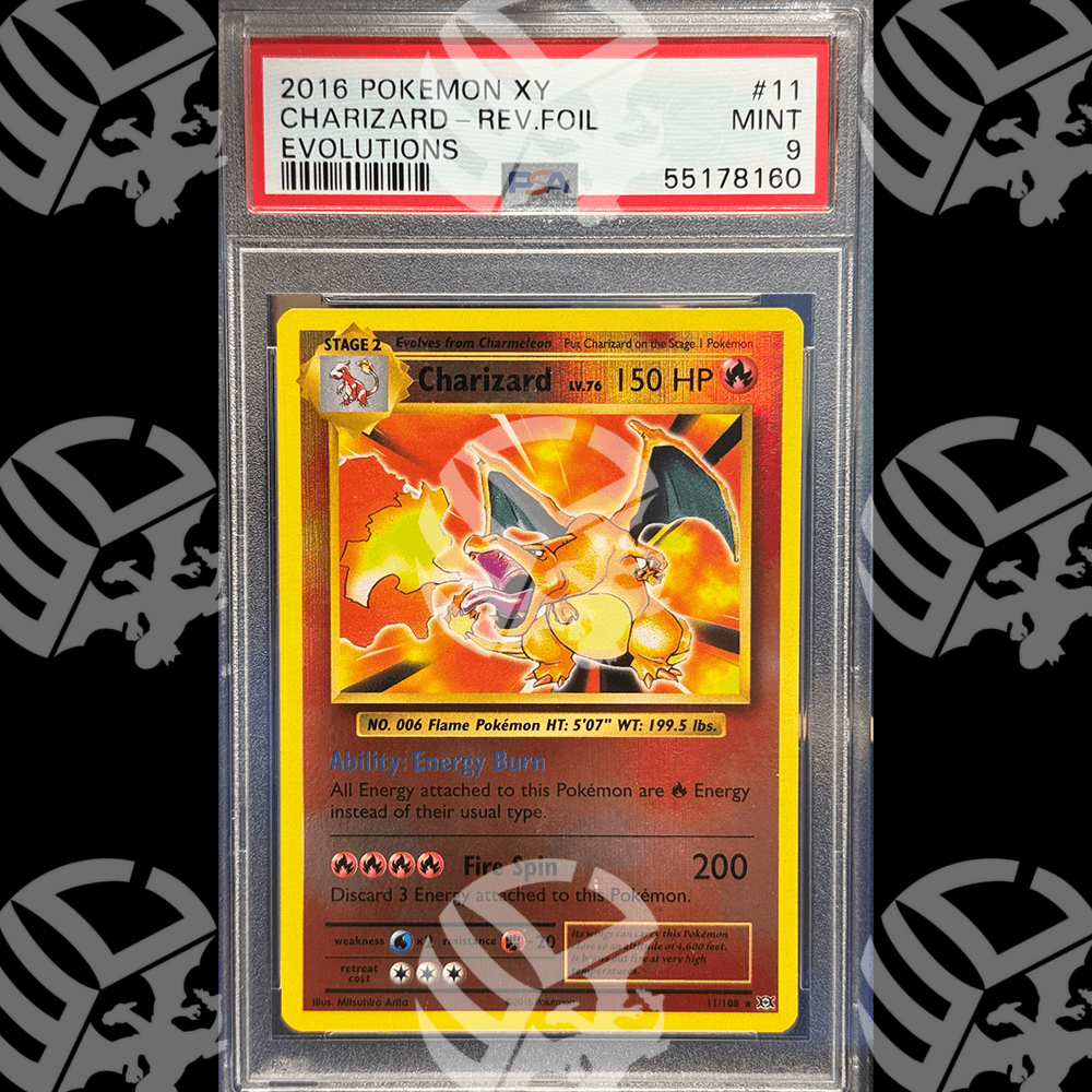 Charizard Reverse Holo Evoluzioni - 011 - PSA 9 - Warcard