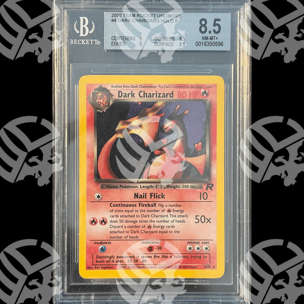 Dark Charizard Holo Team Rocket - BGS 8,5 - Warcard