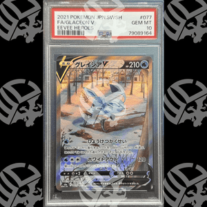 Glaceon V - Eeevee Heroes - 077 - PSA 10 - Warcard