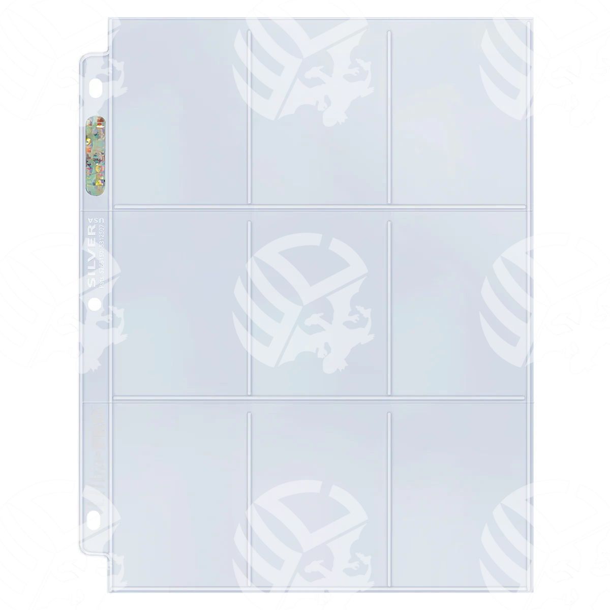 Pagine Album ULTRA-PRO Silver Series - 9 tasche a inserimento superiore - Warcard