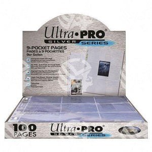 Pagine Album ULTRA-PRO Silver Series - 9 tasche a inserimento superiore - Warcard