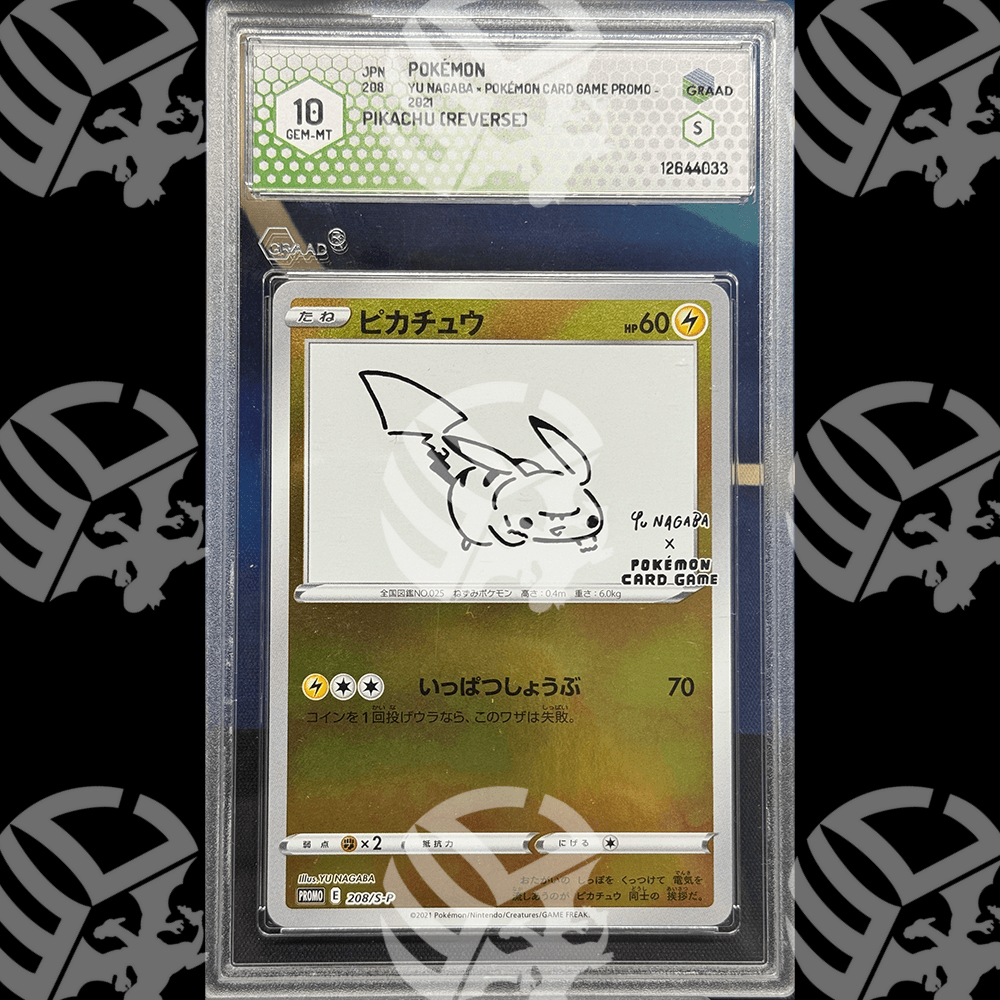 Pikachu Reverse Yu Nagaba - GRAAD 10 - Warcard