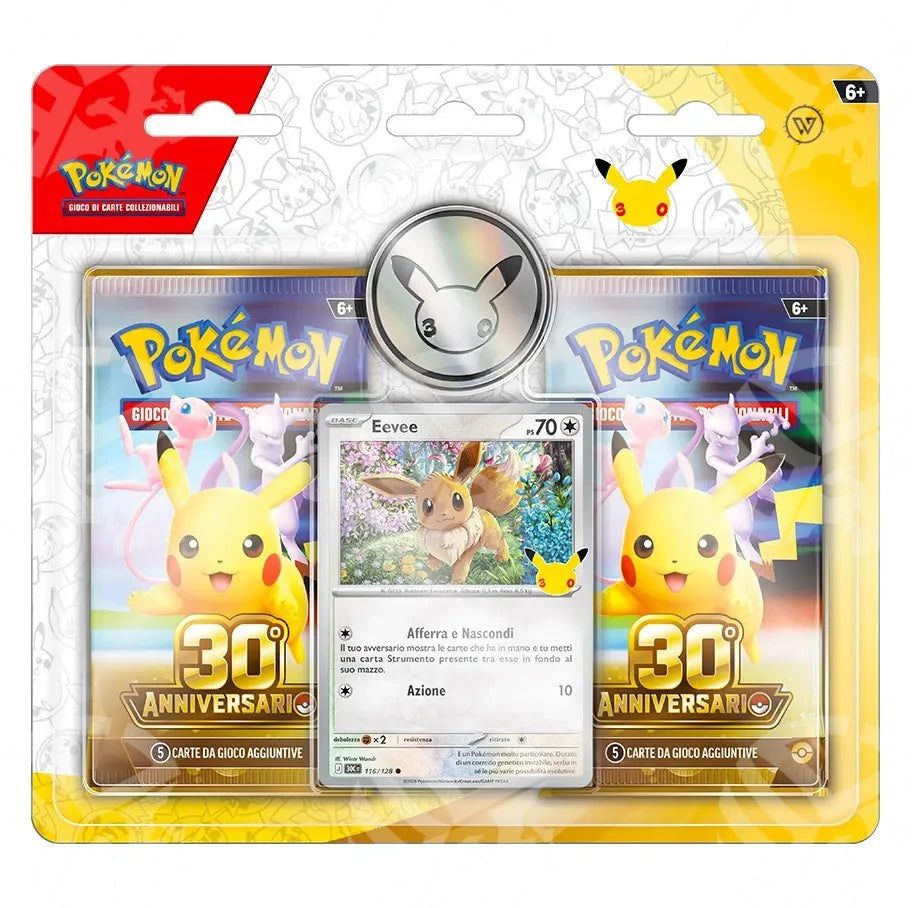 Blister 30° Anniversario con Moneta Pikachu