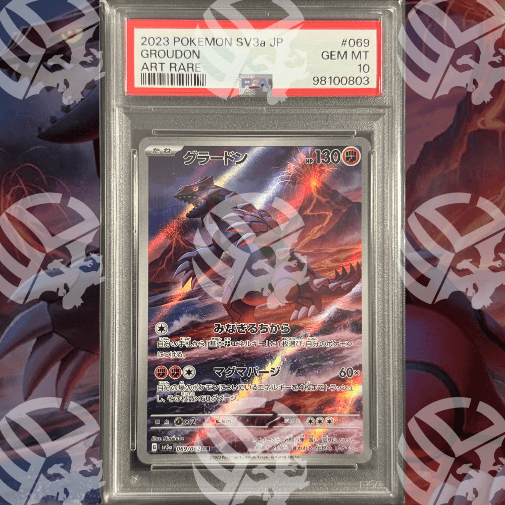 Groudon - Art Rare SV3 - PSA 10 - Warcard
