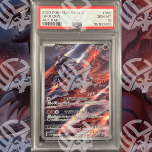 Groudon - Art Rare SV3 - PSA 10 - Warcard