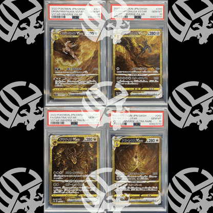 Set Sequenziale Vastro Gold - Palkia, Dialga, Giratina, Arceus - Vstar Universe - PSA 10 - Warcard